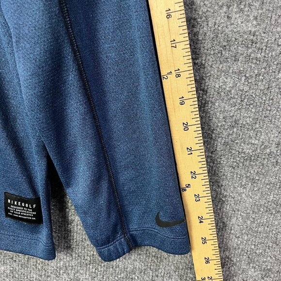 Nike‎ Golf Sweater Adult Large Blue Quarter Zip Pullover Golf Lightweight Mens - Picture 5 of 8